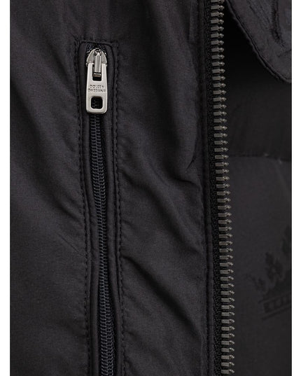 Dolce & Gabbana Black Cotton Full-Length Jacket