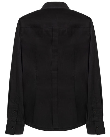 Dolce & Gabbana Black Cotton Dress Shirt