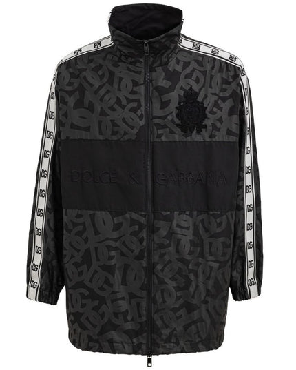 Dolce & Gabbana Black Polyester Shell Jacket