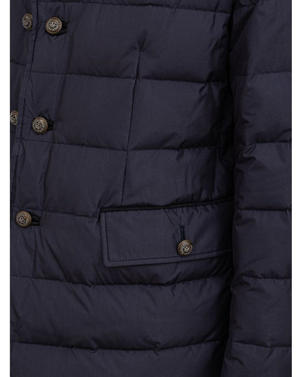 Dolce & Gabbana Blue Polyester Coat