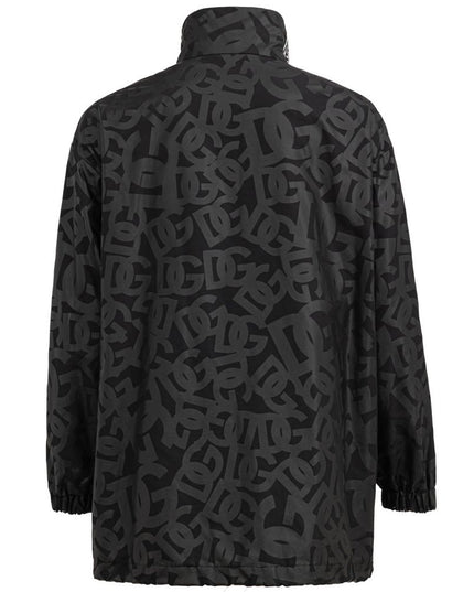 Dolce & Gabbana Black Polyester Shell Jacket