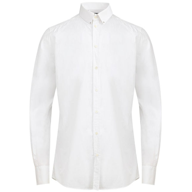 Dolce & Gabbana White Cotton Dress Shirt