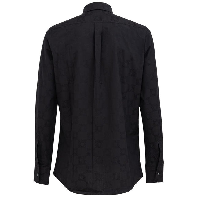Dolce & Gabbana Black Cotton Dress Shirt