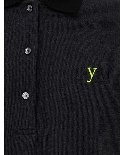 Fendi Black Cotton Polo Shirt