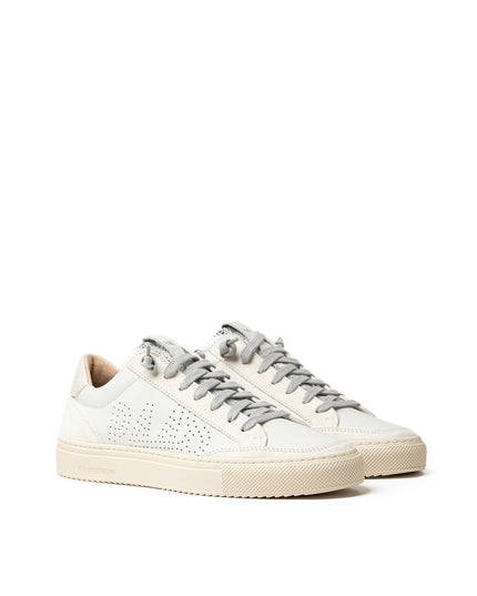 P448 White Leather T-Shirt