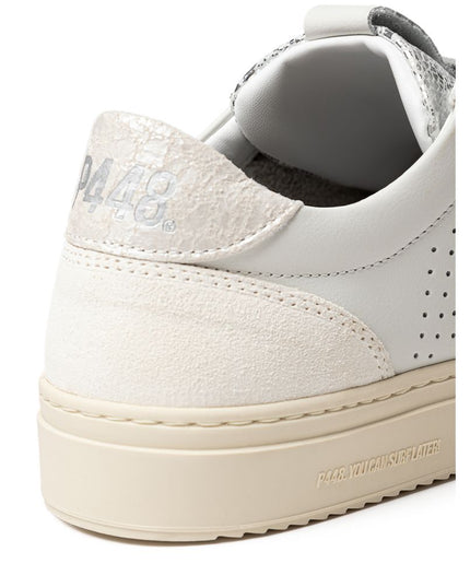 P448 White Leather T-Shirt