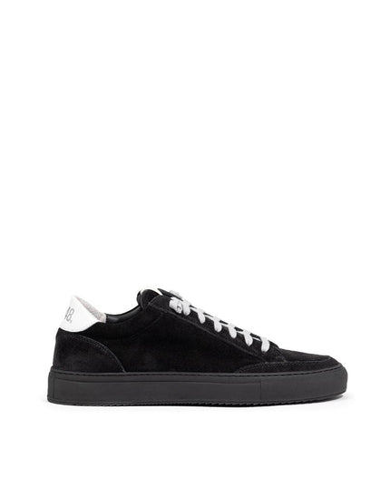 P448 Black Suede Leather Athletic Sneakers
