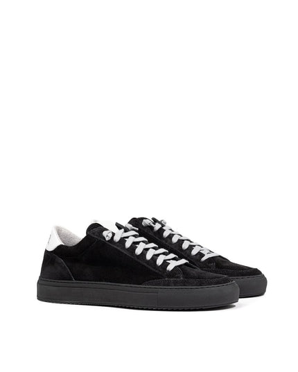 P448 Black Suede Leather Athletic Sneakers