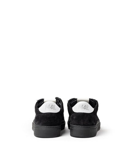 P448 Black Suede Leather Athletic Sneakers