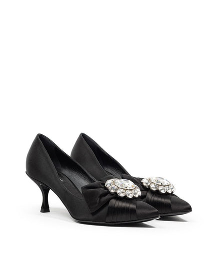 Dolce & Gabbana Black Viscose Pumps