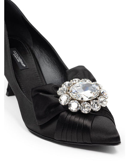 Dolce & Gabbana Black Viscose Pumps