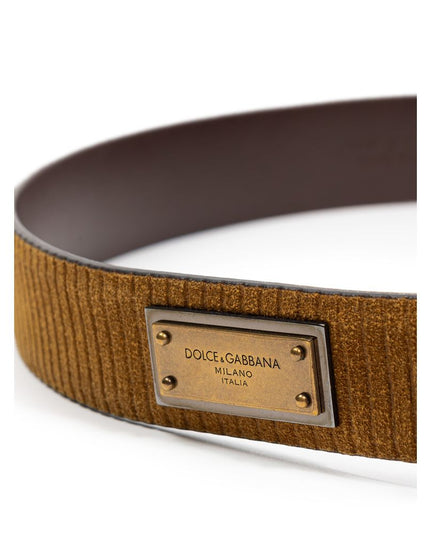 Dolce & Gabbana Brown Leather Regular Belt
