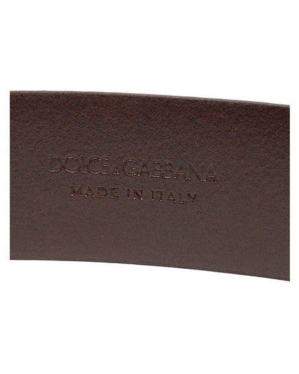 Dolce & Gabbana Brown Leather Regular Belt