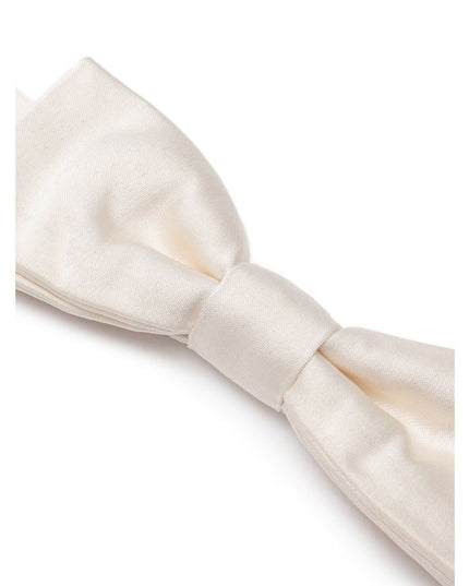 Dolce & Gabbana White Silk Bowtie