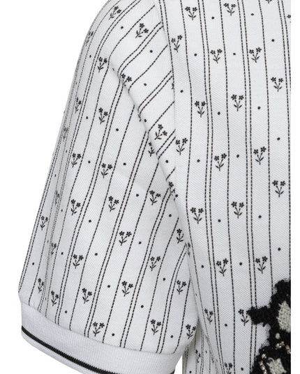 Dolce & Gabbana White Cotton Polo Shirt
