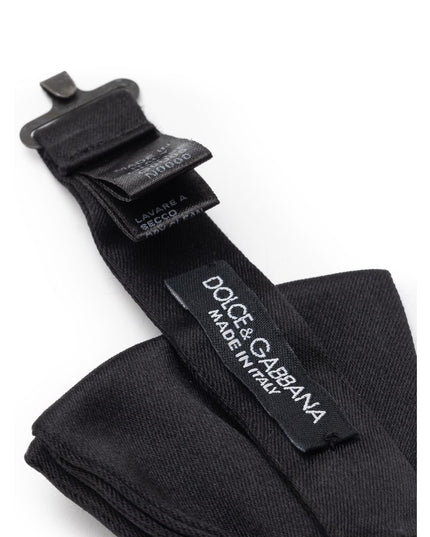 Dolce & Gabbana Black Silk Bowtie