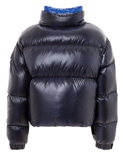 Add Blue Polyamide Full-Length Jacket