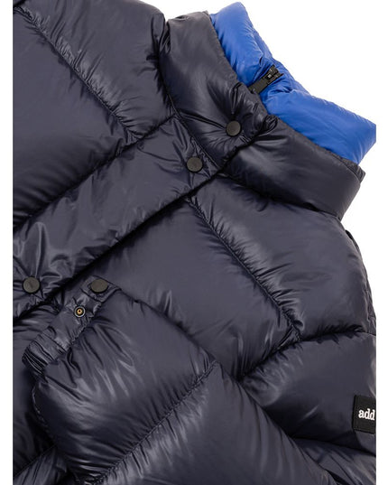 Add Blue Polyamide Full-Length Jacket