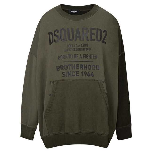 Dsquared² Green Cotton Sweatshirt