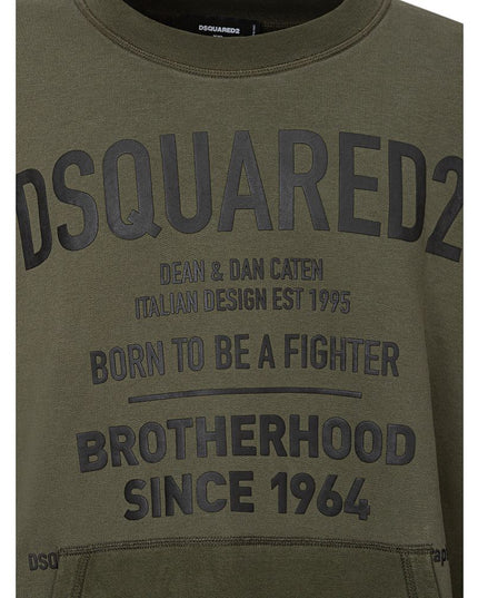 Dsquared² Green Cotton Sweatshirt