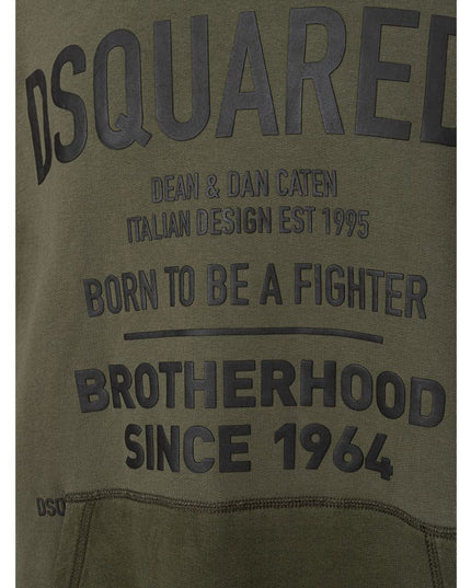 Dsquared² Green Cotton Sweatshirt