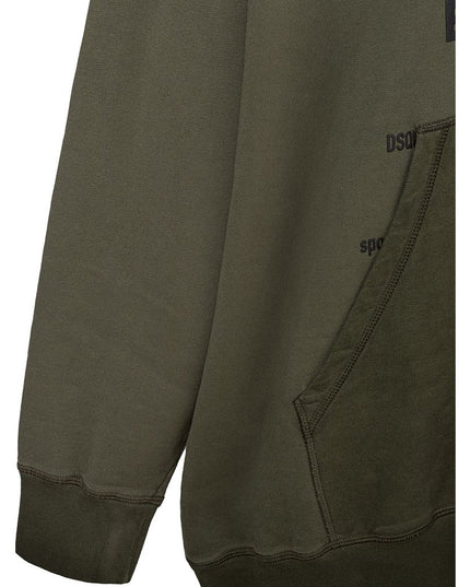 Dsquared² Green Cotton Sweatshirt