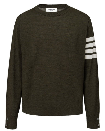 Thom Browne Green Wool Sweatshirt