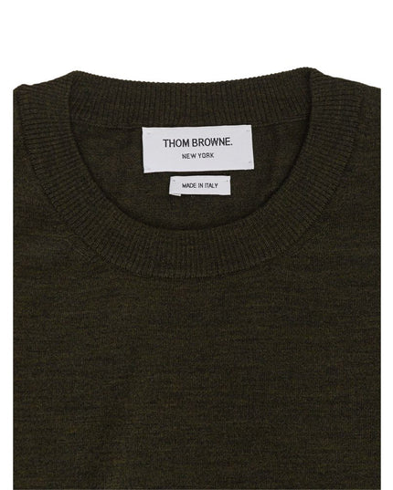 Thom Browne Green Wool Sweatshirt