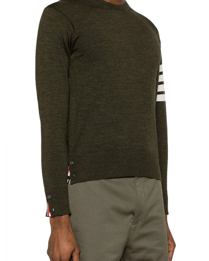 Thom Browne Green Wool Sweatshirt