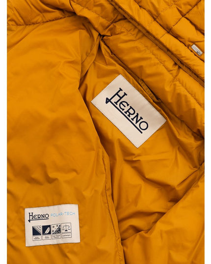Herno Yellow Polyamide Coat