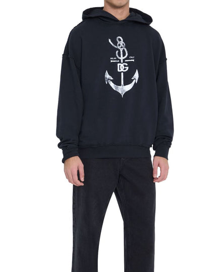 Dolce & Gabbana Blue Cotton Sweatshirt