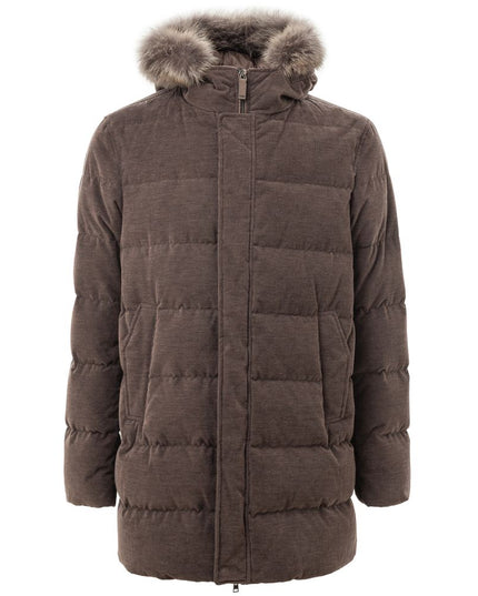 Herno Brown Cotton Bomber