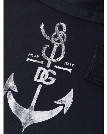 Dolce & Gabbana Blue Cotton Sweatshirt