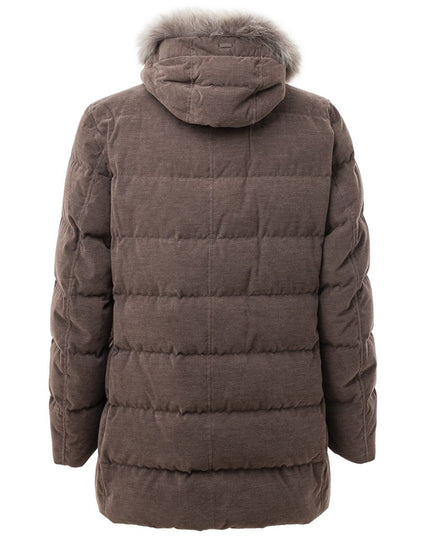 Herno Brown Cotton Bomber