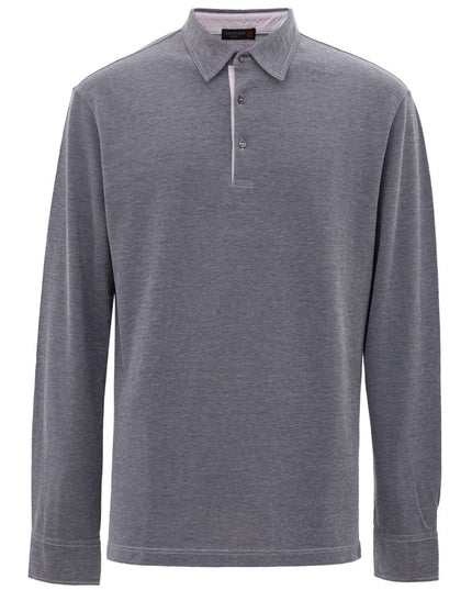 Corneliani Blue Cotton Polo Shirt