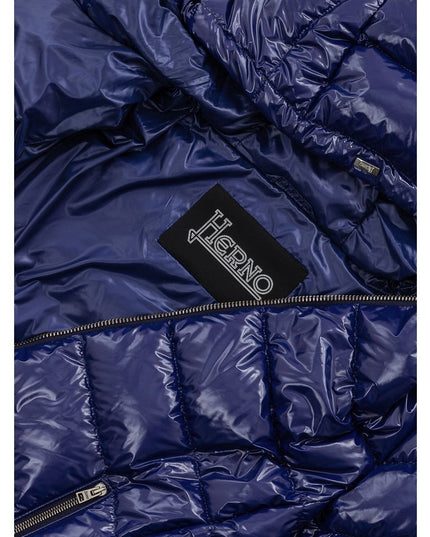 Herno Blue Polyamide Coat