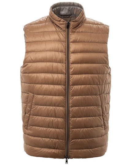 Herno Brown Polyamide Sleveless Jacket