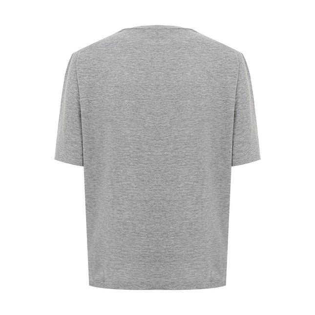 Dsquared² Elegant Gray Cotton Top for Women