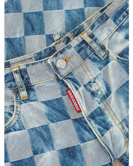 Dsquared² Blue Cotton Relaxed Fit Jeans