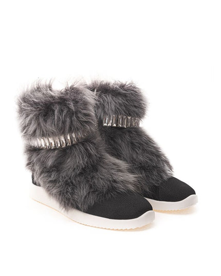 Giuseppe Zanotti Black Neoprene Chunky Sneakers