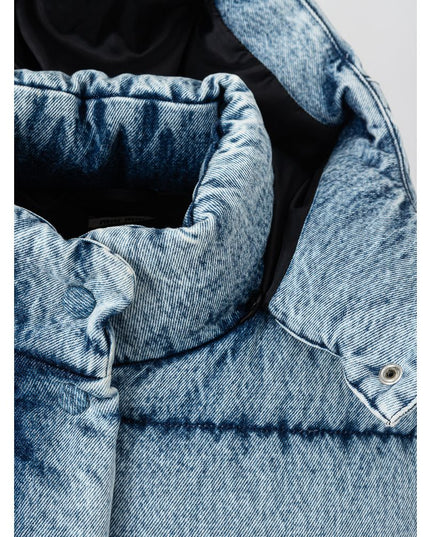 Miu Miu Blue Polyester Coat