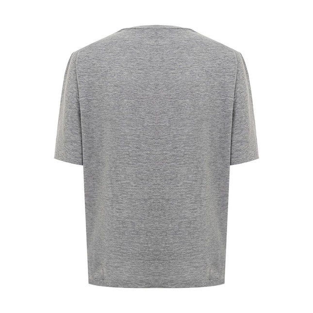 Dsquared² Chic Gray Cotton Tee for the Modern Woman