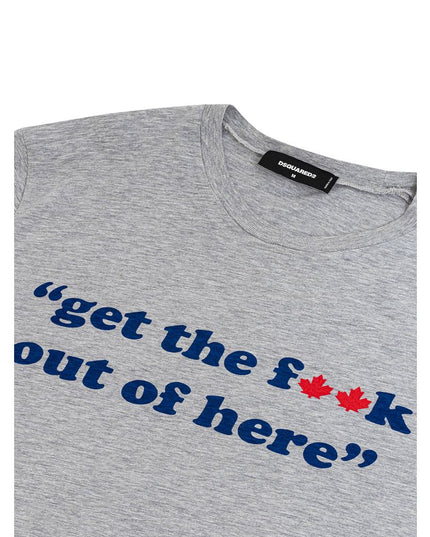 Dsquared² Gray Cotton T-Shirt