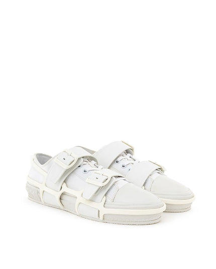 Burberry White Cotton Athletic Sneakers