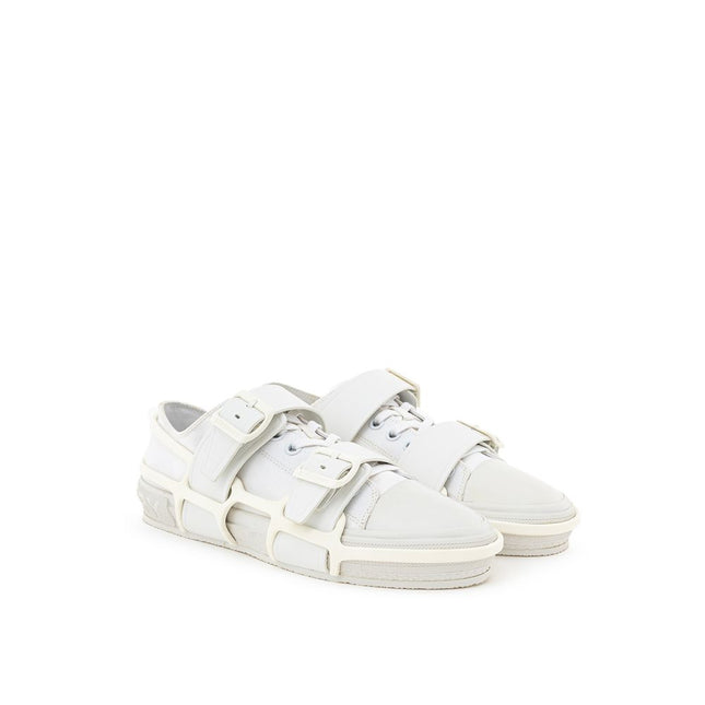 Burberry White Cotton Athletic Sneakers