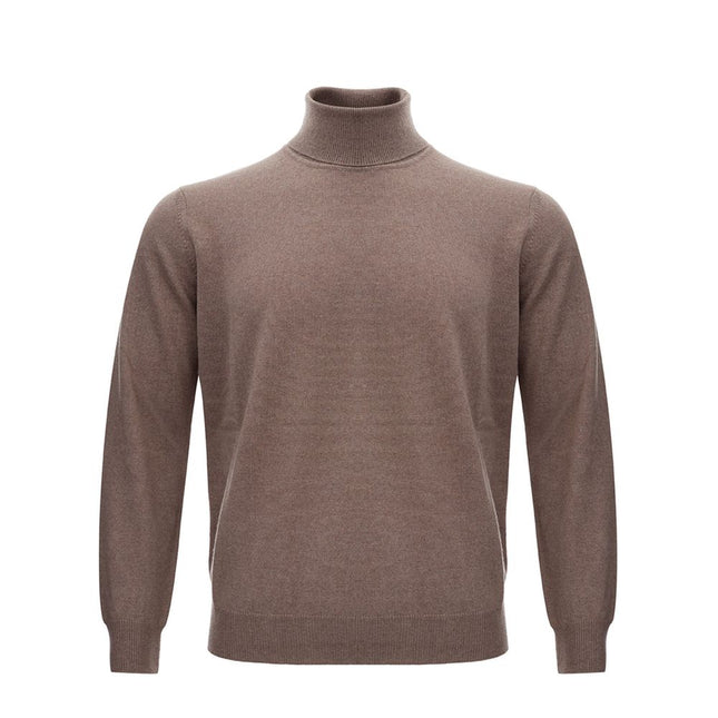 KANGRA Brown Wool Turtleneck