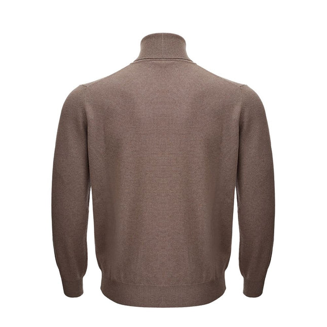 KANGRA Brown Wool Turtleneck