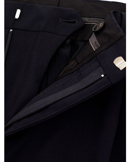 Valentino Black Wool Dress Pants