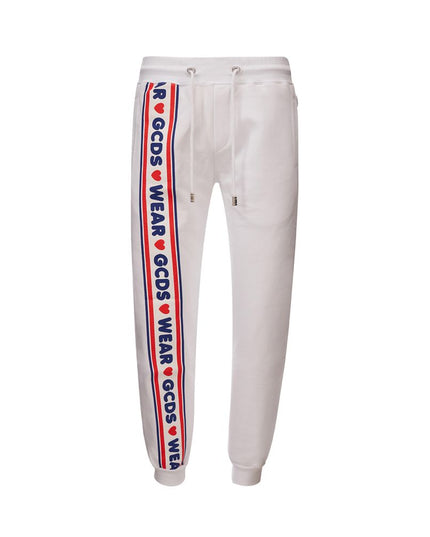 GCDS Elevate Your Wardrobe with Chic White Cotton Pants