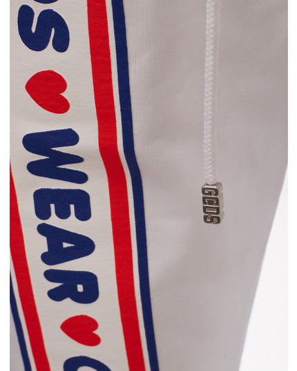 GCDS Elevate Your Wardrobe with Chic White Cotton Pants